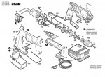 Bosch 0 601 933 381 GBM 9,6 VSP-3 Batt-Oper Drill 9.6 V / GB Spare Parts GBM9,6VSP-3